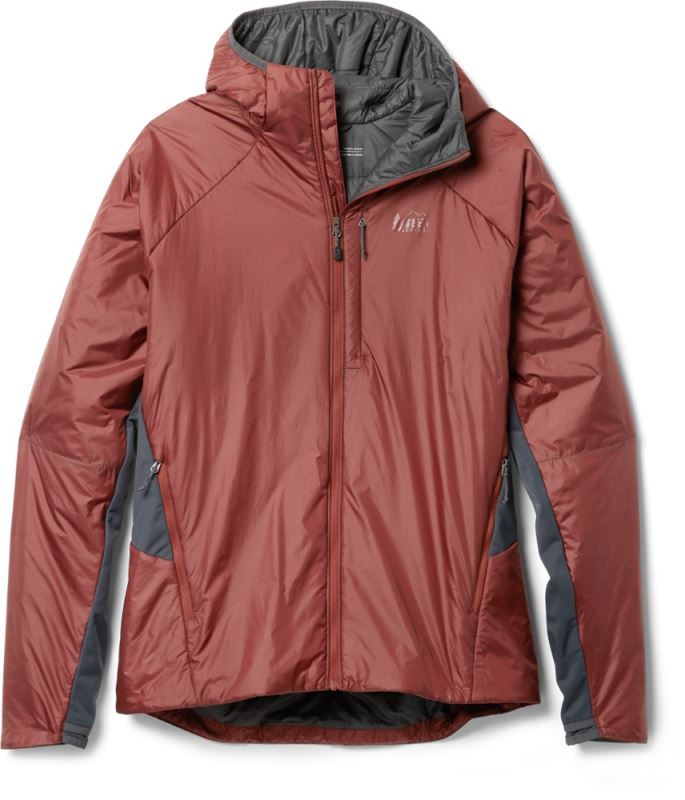 Rojo Sudadera Con Capucha Híbrida Aislada Rei Co-op Flash Hombres