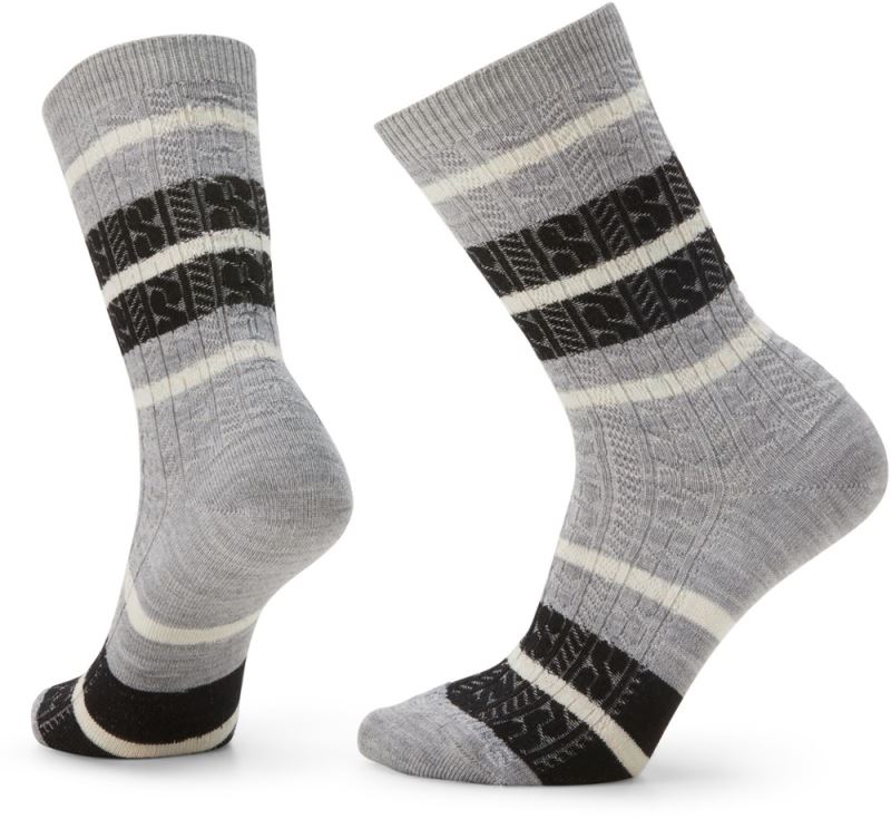 Rei Co-op Calcetines Grises Claros De Smartwool Para Todos Los Días A Rayas