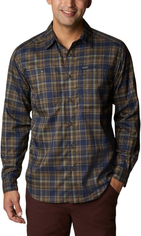 Columbia Silver Ridge Utility Lite Plaid Camisa De Manga Larga Hombres Rei Co-op Cordovan Multi