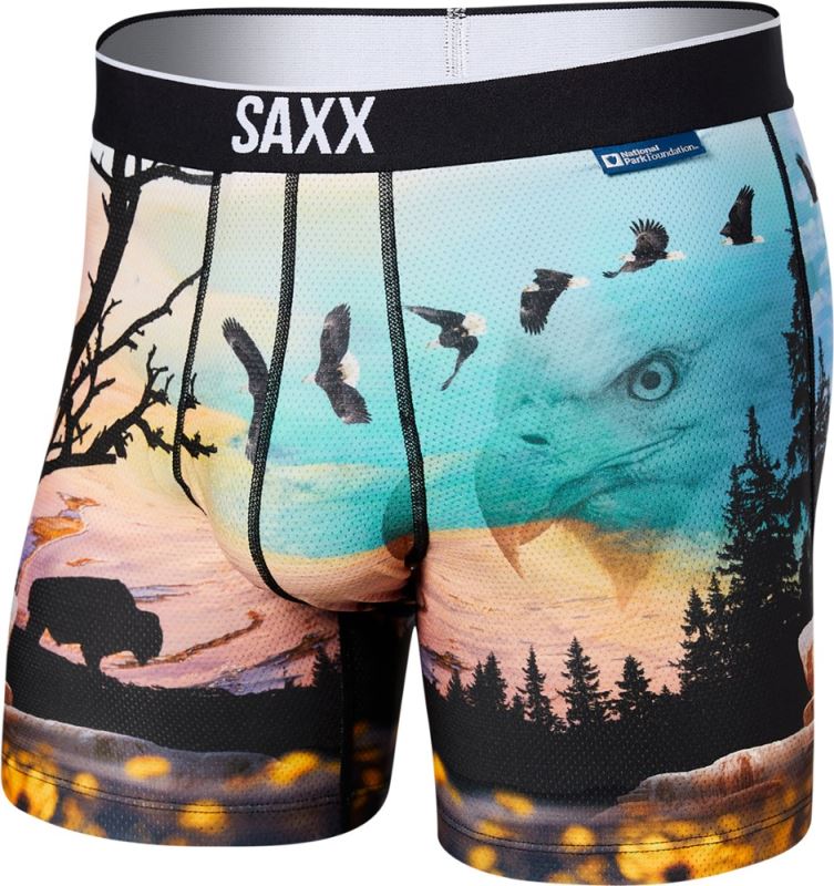 Amarillo Rei Co-op Saxx Volt Calzoncillos Bóxer Hombres